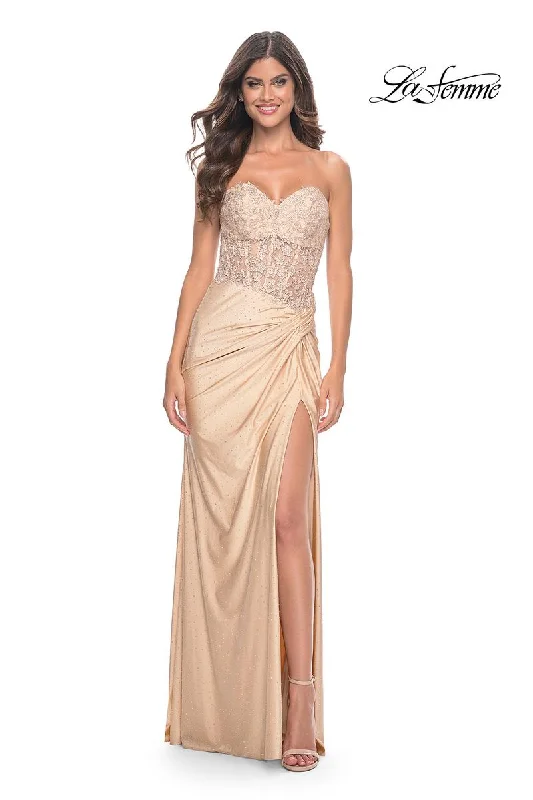 Lace - Embellished Women Dress for an Elegant and Sophisticated AppearanceLa Femme Dress 32301