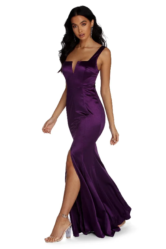 Lace - Embellished Women Dress for an Elegant and Sophisticated AppearanceNora Formal Satin Dress