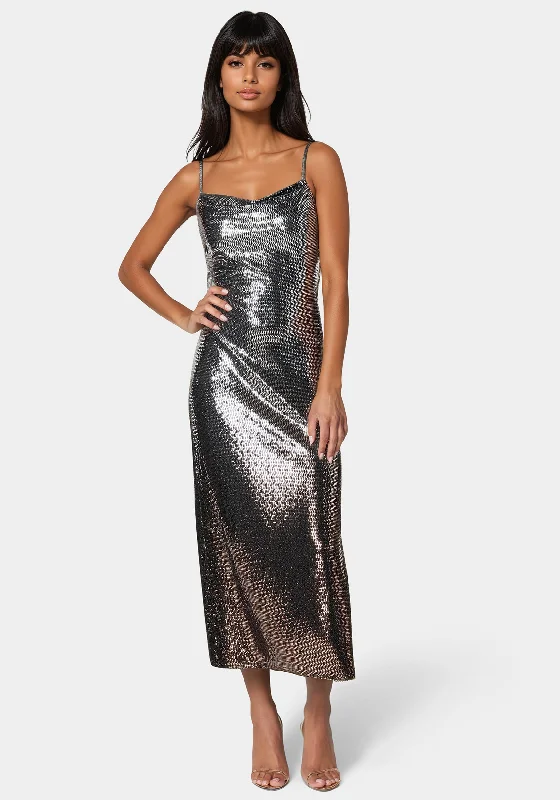 Ball Gown Women Dress with a Full Skirt for a Princess - like LookOmbre Sequin Maxi Slip Dress