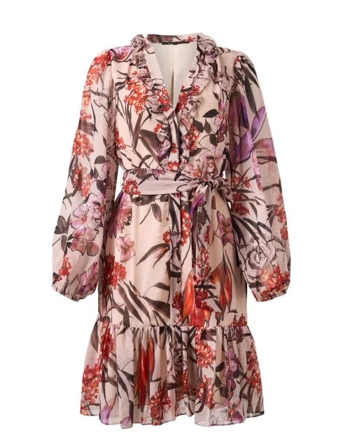 Plus Size Women Dress with a Flattering A - Line Cut for Comfort and StyleSamara Floral Print Dress