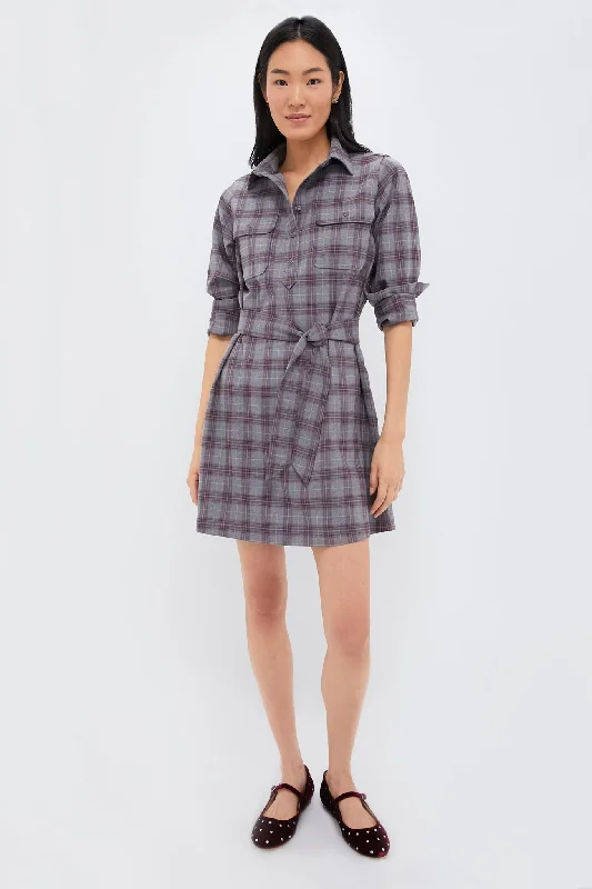 Strapless Women Dress with a Built - in Bra for Comfort and SupportWinetasting Plaid Mary Tyler Dress