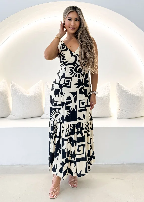 Ruffled Women Dress with Multiple Layers for a Playful and Girly StyleZuiri Maxi Dress - Ross