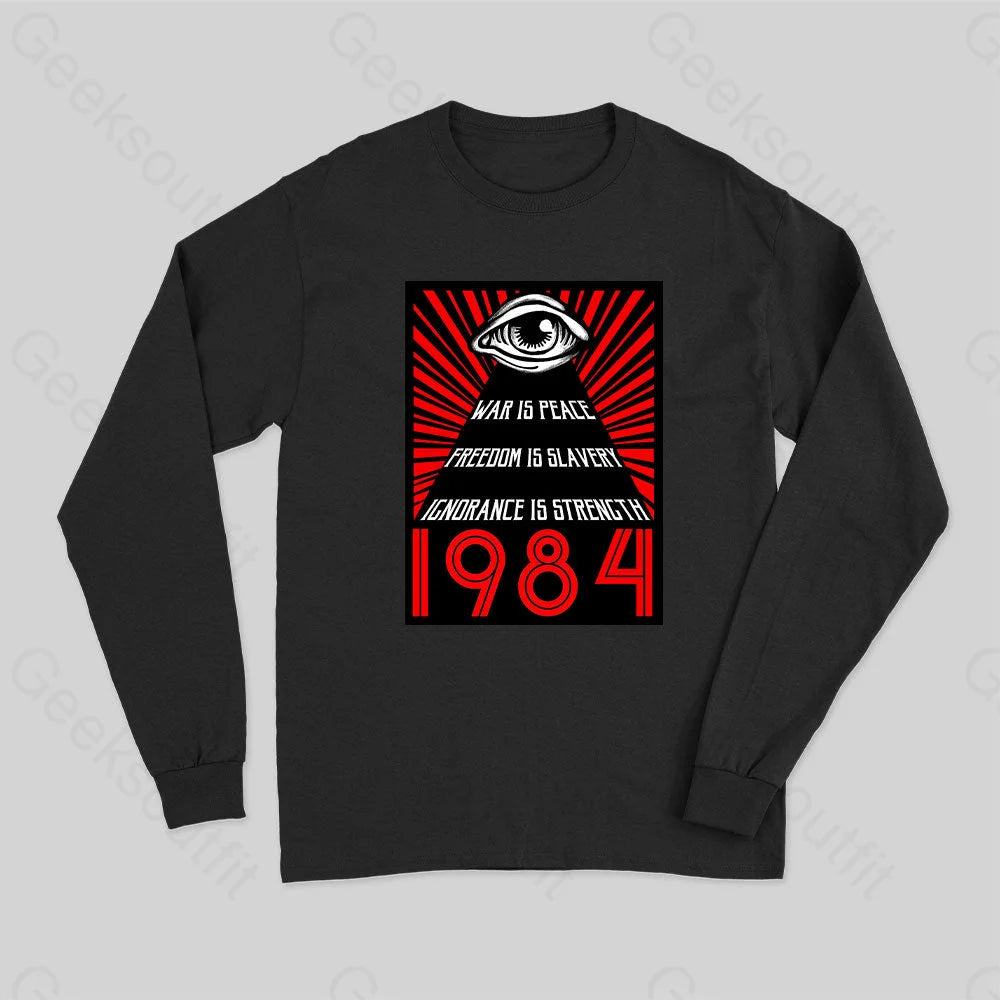 Floral Print Women T Shirt for a Feminine Touch1984 Orwell Long Sleeve T-Shirt