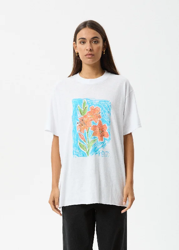 Sheer Women T Shirt for a Stylish and Alluring LookAFENDS Womens Still Life - Oversized Tee - White