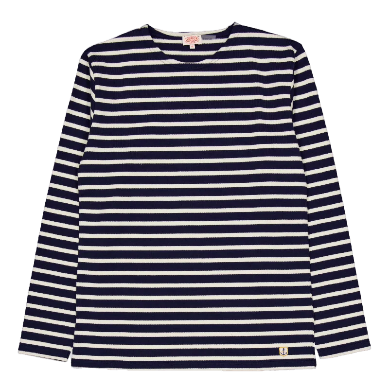 Ringer T Shirt Women with Retro - Inspired StripesMarinière Ml Héritag Gsl Marine Deep/nature