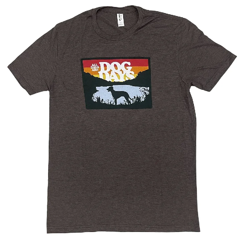 Distressed Women T Shirt with a Laid - Back AestheticDog Days Shirt