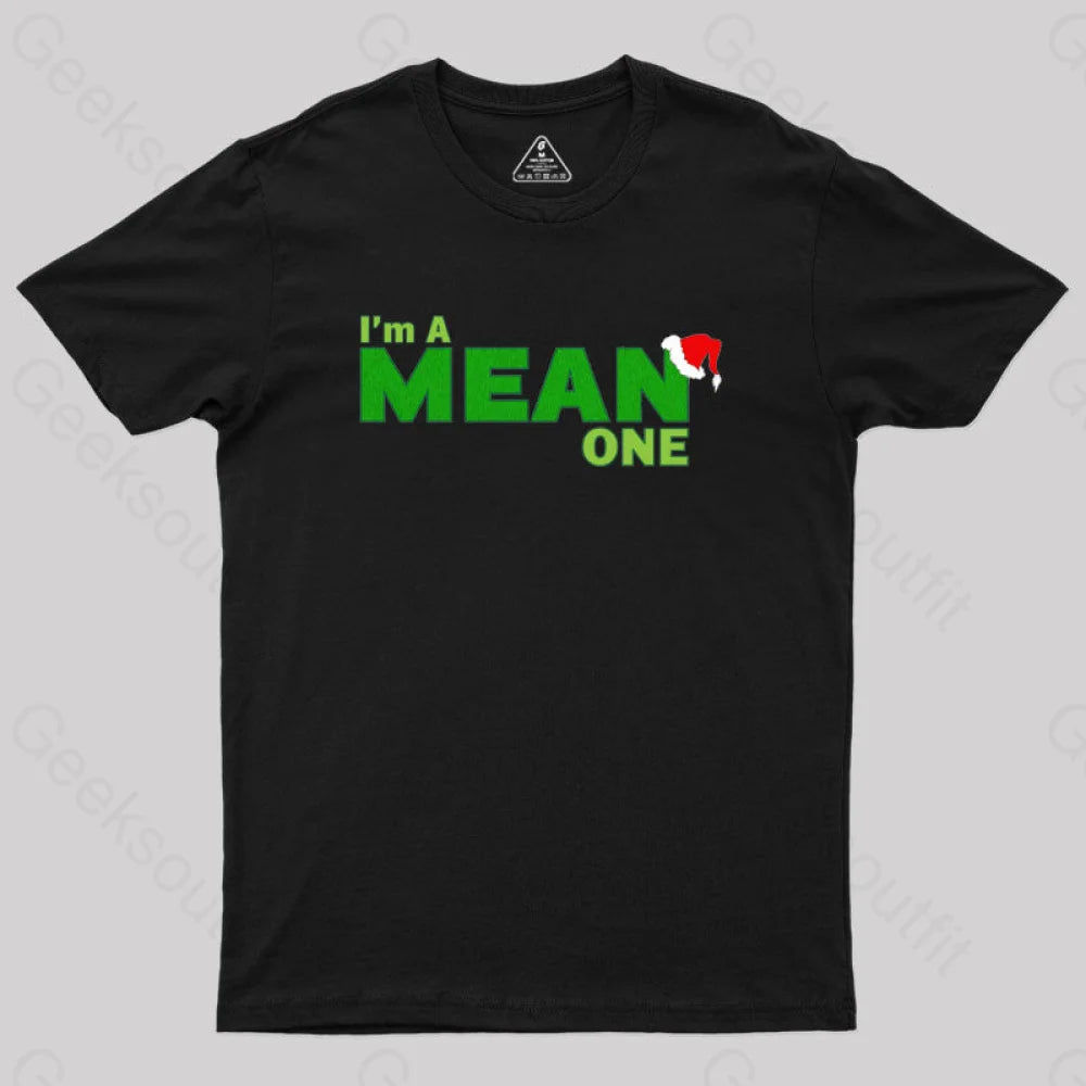 Ringer T Shirt Women with Retro - Inspired StripesI'm a Mean One Geek T-Shirt