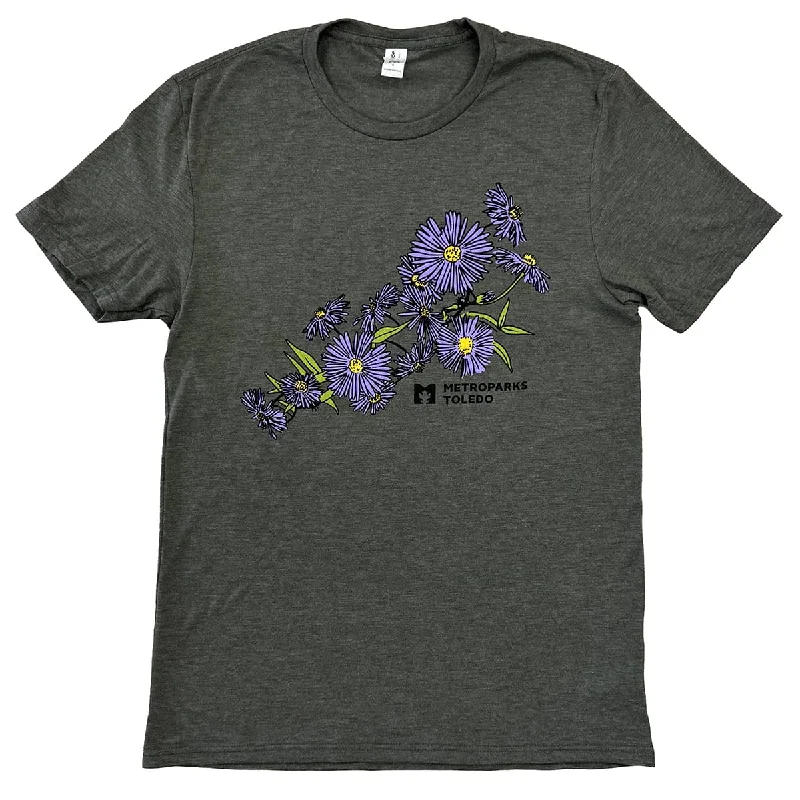 Crop Top Women T Shirt to Pair with High - Waisted BottomsMetroparks Toledo Wildflower Shirt