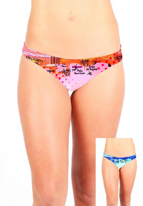 High - waisted bikini for a retro and tummy - flattering lookBCN Map Bottom