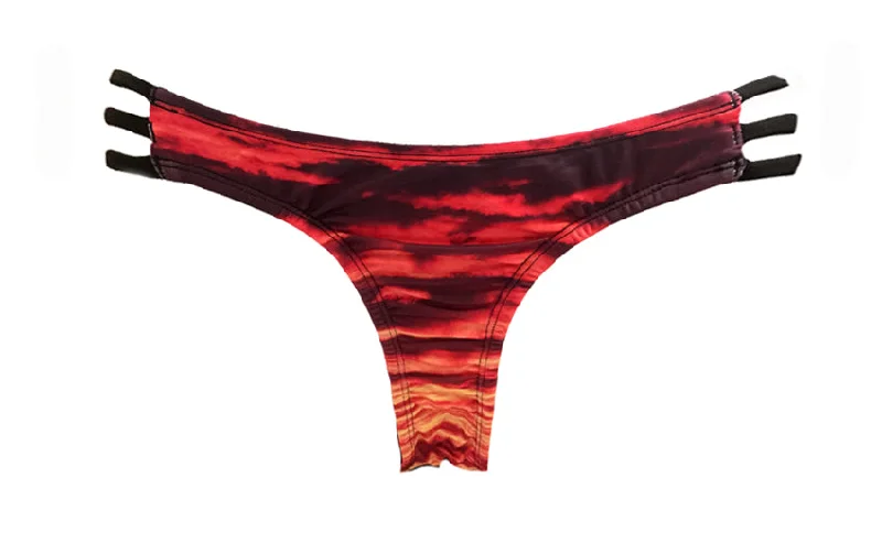 High - performance bikini with quick - drying fabric for active swimmersJade Sunset - Bikini Bottoms - Repreve® Fabric