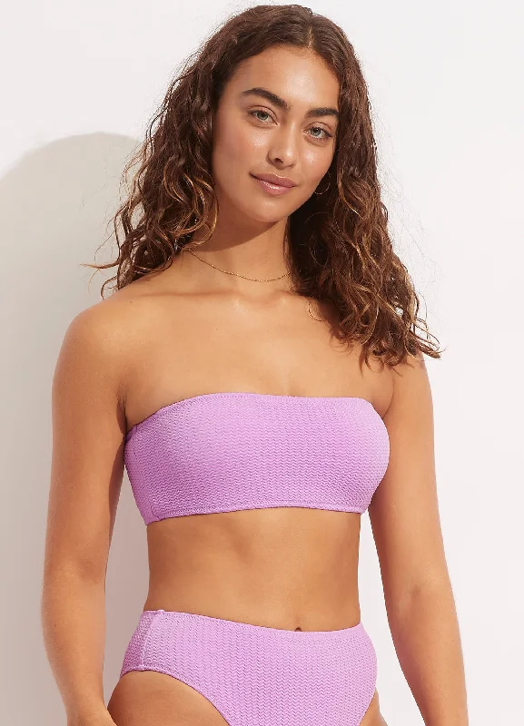 Long - line bikini top for added support and a fashionable lookSea Dive Tube Top - Wild Rose