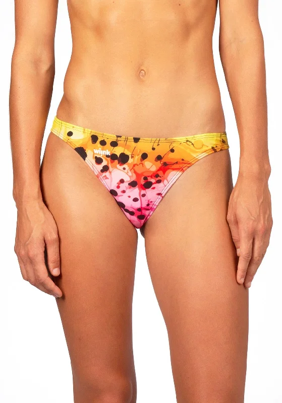 Sustainable bikini made from recycled materials for eco - conscious beachgoersSunrise Basic Cut Bottom