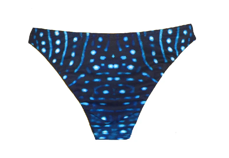 Tie - side bikini bottoms for an adjustable and stylish fitWhale Shark - Full Brief - Bikini Bottoms - Seamless - Repreve® Fabric