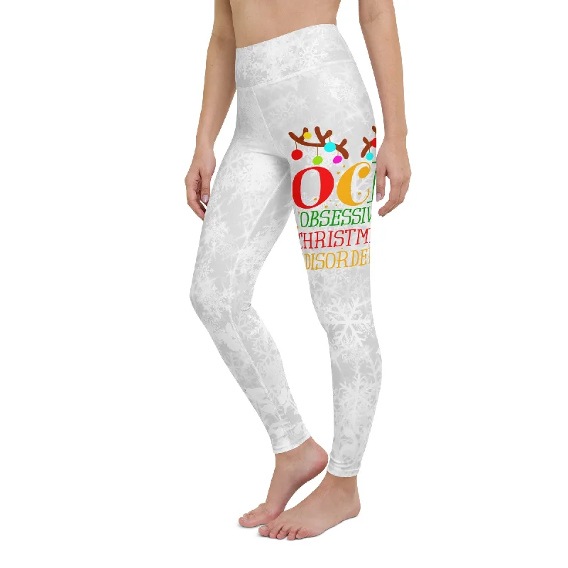 Bootcut women leggings for a unique and flattering silhouetteChristmas OCD Yoga Leggings