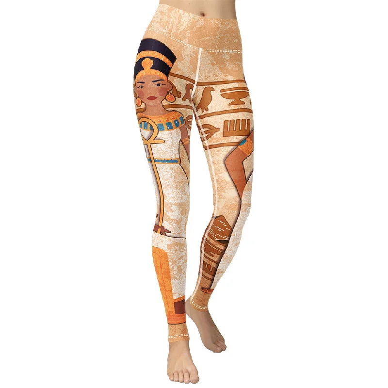 Lace - trimmed women leggings for an elegant and romantic touchEgyptian Beauties Yoga Leggings