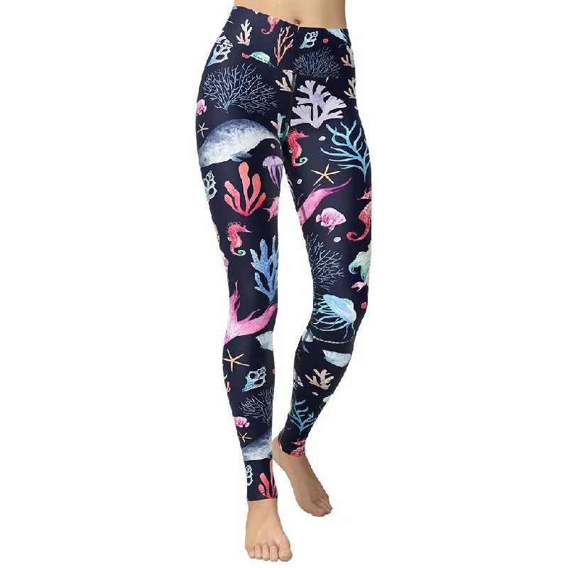 Cargo - pocket women leggings for added functionality and styleEnchanted Mermaids Yoga Leggings