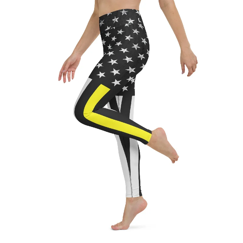 Bootcut women leggings for a unique and flattering silhouetteFirst Responder Dispatch Yoga Leggings