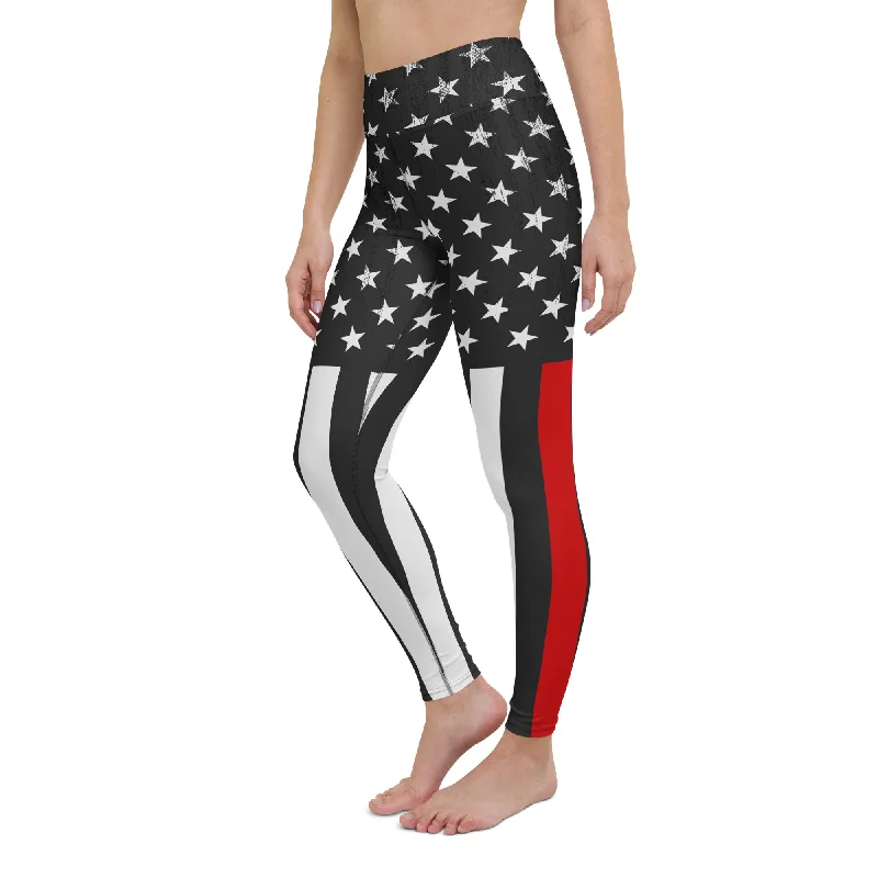 Plus - size women leggings with a comfortable and stretchy designFirst Responder Firefighter Yoga Leggings