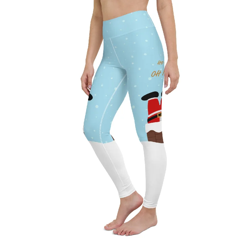 Compression women leggings for post - workout recovery and muscle supportHo Ho Oh No Yoga Leggings