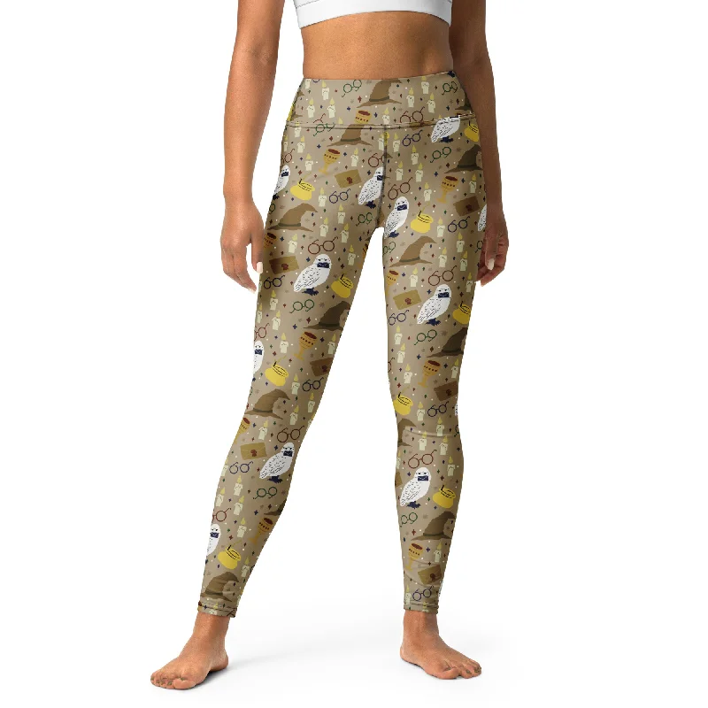 Organic cotton women leggings for an eco - friendly and soft optionHorcrux Print Yoga Leggings