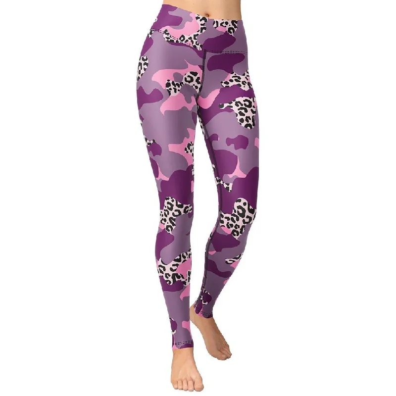 Cargo - pocket women leggings for added functionality and styleLeopard Camo Yoga Leggings