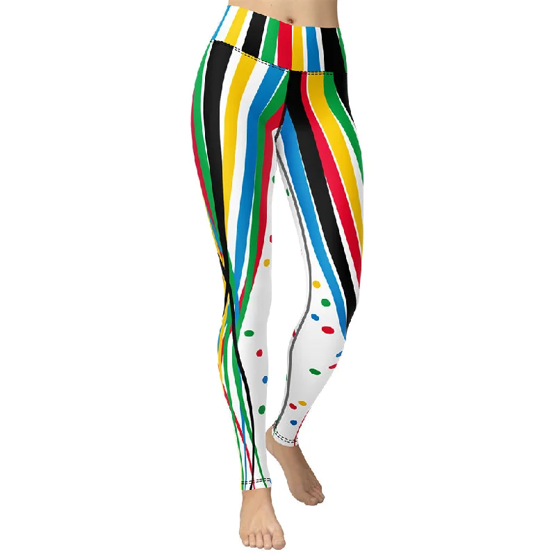 Neon - colored women leggings to stand out in workoutsOlympiad Harmony Yoga Leggings