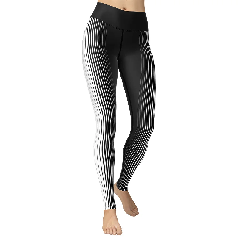 Cargo - pocket women leggings for added functionality and styleOptical Illusion Vertical Lines Yoga Leggings