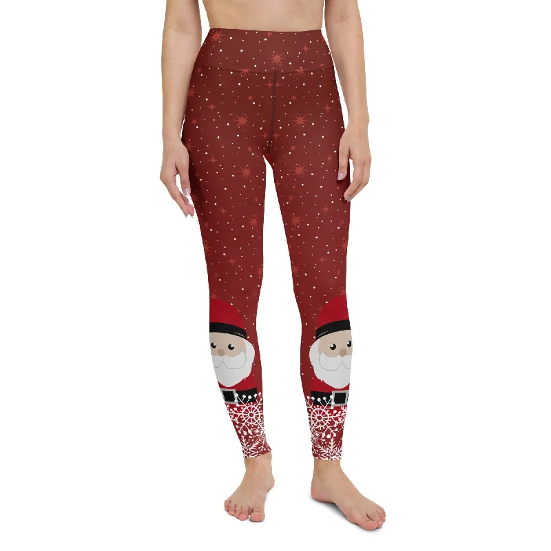 Ankle - length women leggings to pair with boots in fallSanta Magic Yoga Leggings