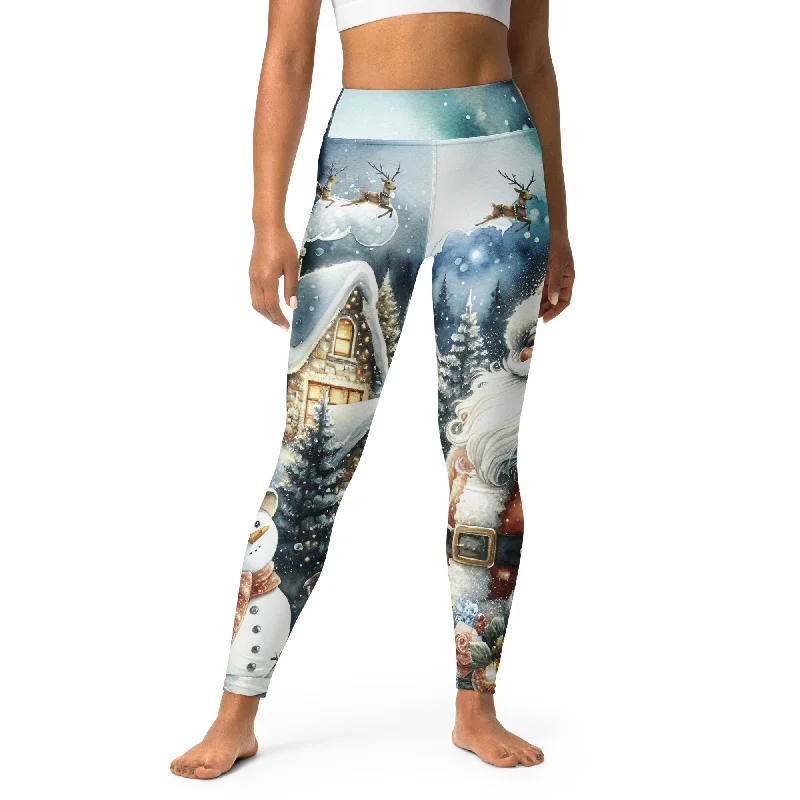 Jegging - style women leggings combining jeans look and leggings comfortSanta's Cozy Cottage Yoga Leggings