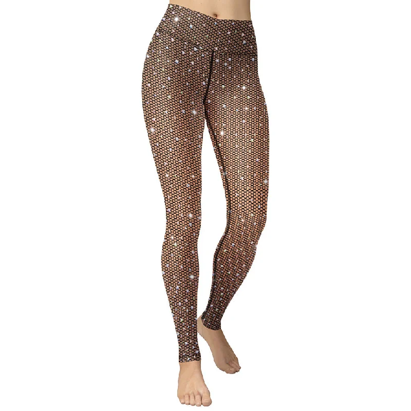 Cargo - pocket women leggings for added functionality and styleSparkle Fishnet Print Yoga Leggings