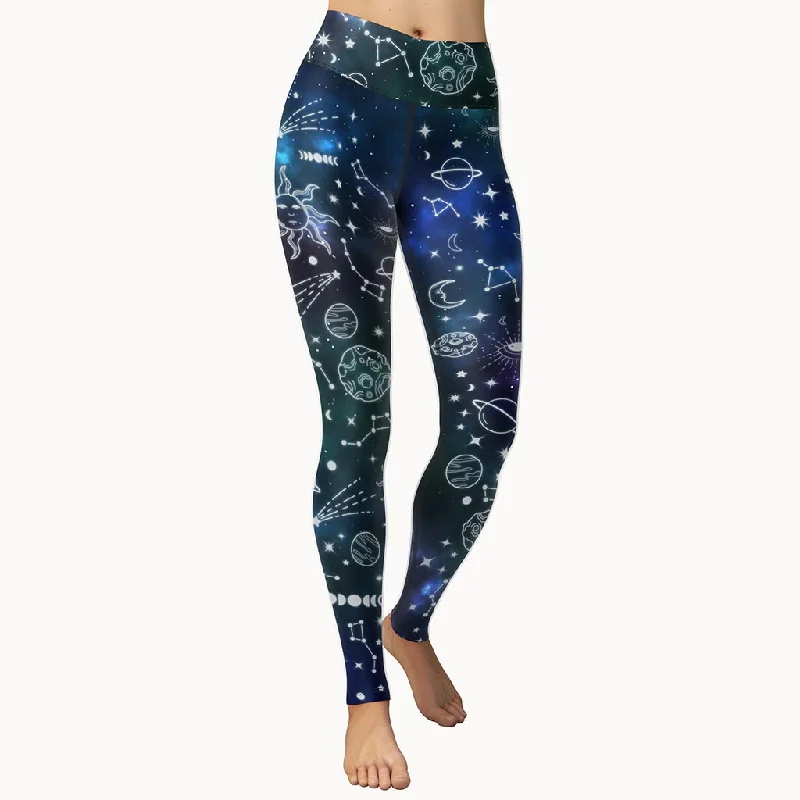 Ripped women leggings for a trendy and rebellious fashion statementSpiritual Doodles Yoga Leggings